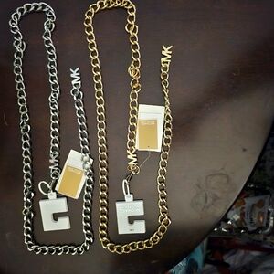Michael Kors Belt Silver OR Gold Chain Belt NWT You Choose 1. *LAST ONE